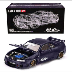 1/64 Kaido House by Mini GT Nissan Skyline GT-R R32 Carbon R V2 #163