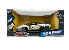 1/24 MSZ Lamborghini Aventador SVJ White/Black (Try Me Function)