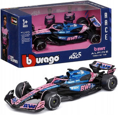Bburago 1/43 Alpine A525 F1 2025 Monaco GP #10 Pierre Gasly with Helmet