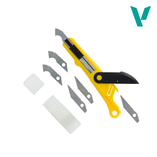 VALLEJO T06012 PLASTIC CUTTER SCRIBER TOOL & 5 SPARE BLADES