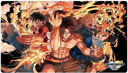 One Piece Card Game Official Playmat Limited Edition Ace/Sabo/Luffy Set