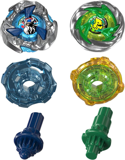 Takara Tomy Beyblade X Circle Ghost 4-60LR UX & Hack Viking 4-55O UX Dual Pack Set (MP)