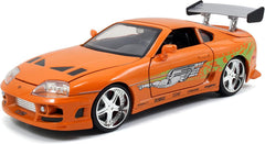 Jada 1/24 Toyota Supra 1995 Fast & Furious Orange