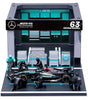 Bburago 1/43 Mercedes-AMG Petronas F1 W15 Team Formula Pit Pass Lewis Hamilton