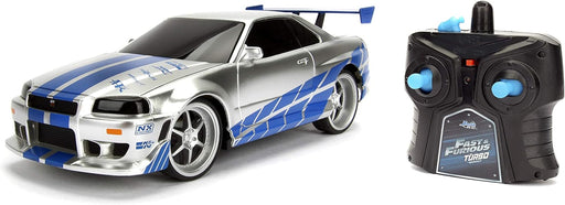 Jada 1/24 Nissan Skyline GTR R34 Fast & Furious Red Silver/Blue RC