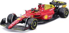 Bburago 1/43 Ferrari F1 2022 SF-75 16 Charles Leclerc 75th Anniversary Version