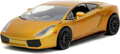 Jada 1/24 Lamborghini Gallardo Fast & Furious Gold