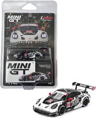 1/64 Mini GT Porsche 911 GT3 R #77 AO Racing 2025 IMSA Petit Le Mans Skeleton Rexy Blister (MP)