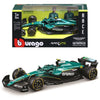 Bburago 1/43 Aston Martin Aramco AMR25 2025 Australian F1 GP #14 Fernando Alonzo with Helmet