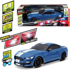1/14 Maisto Tech RC Ford Shelby GT350 Blue (2.4GHz, 3.2V, 360mAh, USB charger)