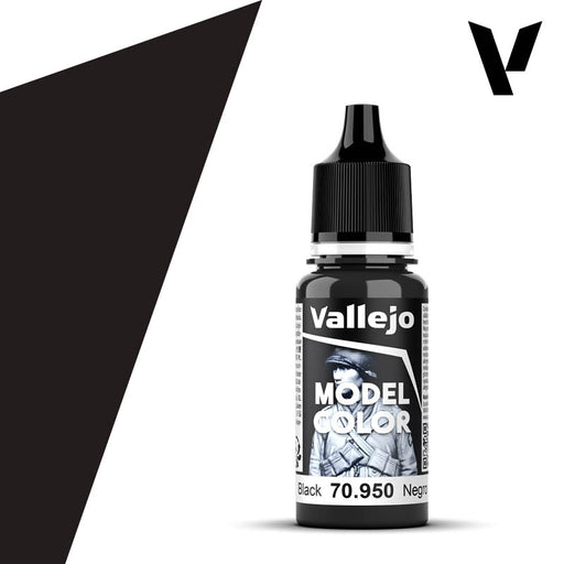 VALLEJO 70.950 MODEL COLOR BLACK 18ml