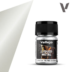 VALLEJO 70.796 LIQUID GOLD (ALCOHOL BASED) WHITE GOLD 35ml