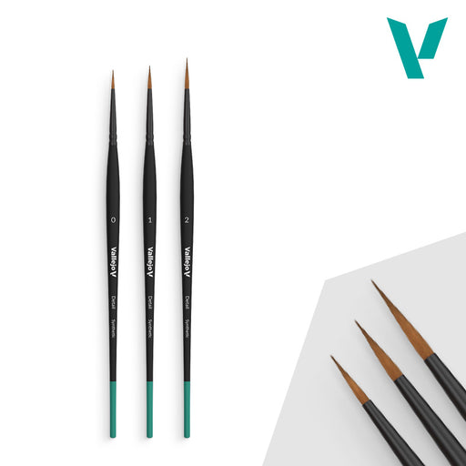 VALLEJO B02991 Design Set - Synthetic fibers (Sizes 0, 1 & 2)