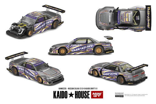 1/64 Kaido House by Mini GT Nissan Silvia S13-R Kaido Drift V1 #235
