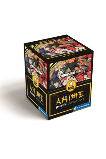 Clementoni 35607 Chainsaw Man 500pcs Puzzle Jigsaw Cube Box