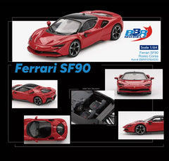 1/64 BBR Models Ferrari SF90 Rosso Corsa Red BBRFER64030