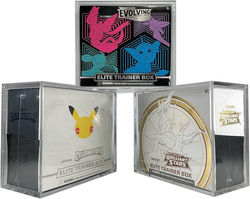 TcgLab Premium Protective Case for Pokemon TCG Elite Trainer Box Magnetic Plexiglass