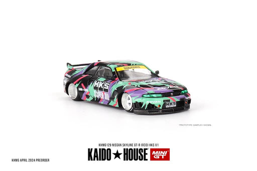 1/64 Kaido House x Mini GT Nissan Skyline GTR R33 HKS V1 #129 (MP)
