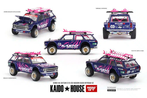 1/64 Kaido House Datsun 510 4x4 Wagon Kaido Offroad V2 No.149