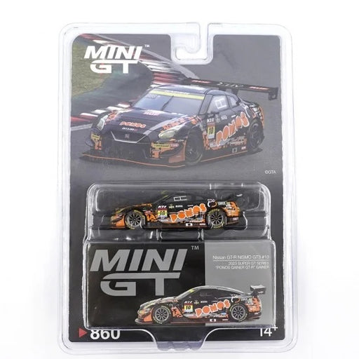 1/64 Mini GT Nissan GT-R Nismo GT3 10 Ponos Gainer GT-R Gainer 2023 SUPER GT Series - Blister