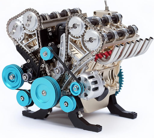 DM118 V8 Engine Mechanical Model Kit DIY All Metal Assembly 500+ Pieces