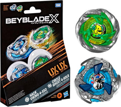 Takara Tomy Beyblade X Circle Ghost 4-60LR UX & Hack Viking 4-55O UX Dual Pack Set (MP)