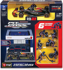 Bburago 1/43 Oracle Red Bull Racing RB21 F1 2025 Formula Pit Pass #1 Max Verstappen