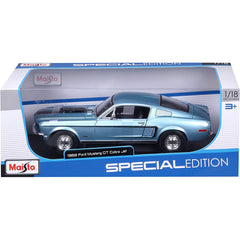1/18 Maisto Ford Mustang GT Cobra Jet 1968 Blue