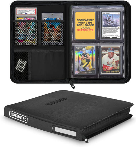 EVORETRO Shield+ Compact 96 Topload Cards Binder Black
