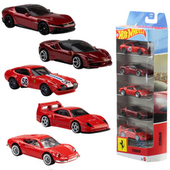 1/64 Hot Wheels Ferrari Cars 5-Pack (MP)