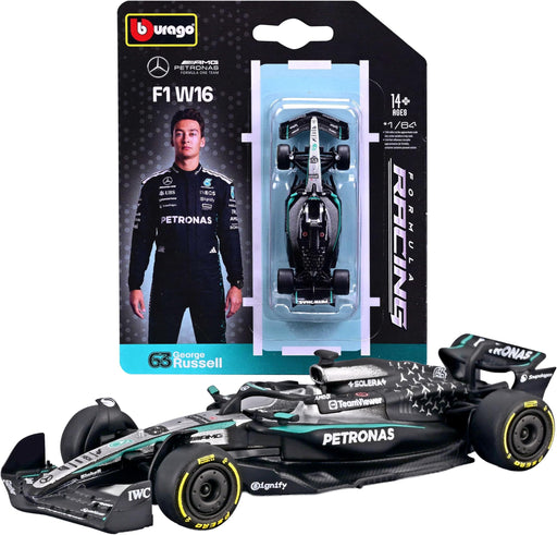Bburago 1/64 Mercedes-AMG F1 W16 2025 #63 G. Russell