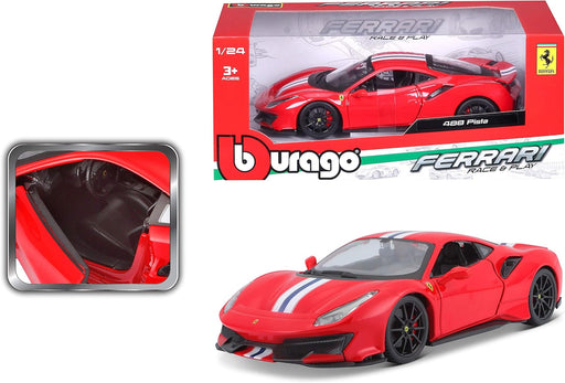 Bburago 1/24 Ferrari 477 Pista Ready and Play Red