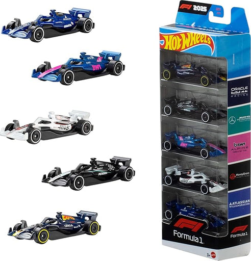 1/64 Hot Wheels Formula 1 Vol. 2 Cars 5-Pack (MP)