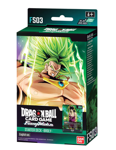 Dragon Ball Super Card Game Fusion World Starter Deck FS03 Broly English