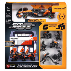 Bburago 1/43 McLaren Team MCL39 2025 Formula Pit Pass #4 Lando Norris