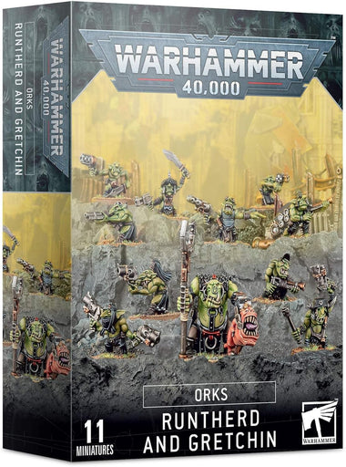 Warhammer 40K Orks Runtherd and Gretchin