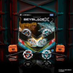 BEYBLADE X Jurassic World Collab T. Rex vs Mosasaurus Multipack Set (MP)