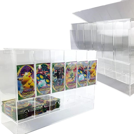 EVORETRO 6-Slot Acrylic Card Pack Dispenser