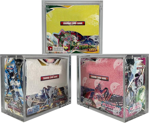 TcgLab Premium Protective Case for Pokemon Booster Box Magnetic Plexiglass