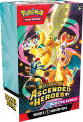 Pokemon TCG Mega Evolution Ascended Heroes Booster Bundle (6 Packs)