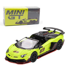 1/64 Mini GT Lamborghini Aventador SVJ 63 Roadster Verde Shock No.887