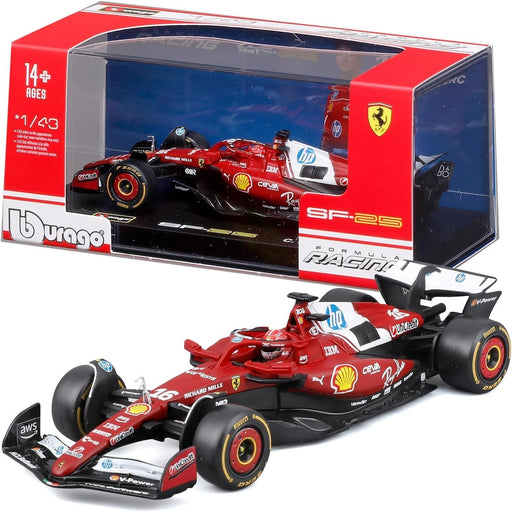 Bburago 1/43 Ferrari F1 SF-25 2025 Australian F1 GP #16 C. Leclerc with Helmet