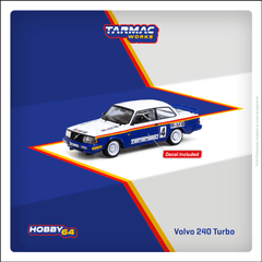 1/64 Tarmac Works Volvo 240 Turbo Malaysian Group A Championships 1987 Winner Per-Gunnar Andersson HOBBY64
