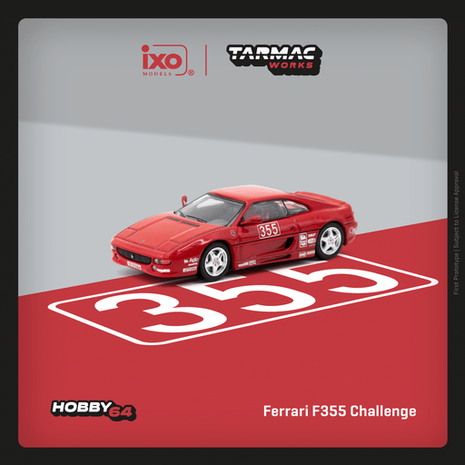 1/64 Tarmac Works Ferrari F355 Challenge # 355 Red Hobby64