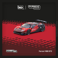 1/64 Tarmac Works Ferrari 488 GT3 Macau GT Cup 2022 Harmony Racing (Red/Black) T64-072-22MGP51