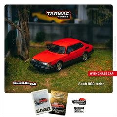 1/64 Tarmac Works Saab 900 Turbo Red GLOBAL64