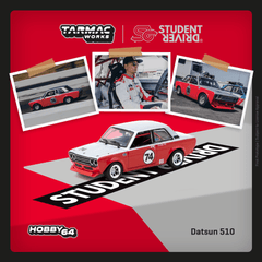 1/64 Tarmac Works Datsun 510 Trans-Am B-Sedan 2.5 Challenge 2023 Daniel Wu HOBBY64