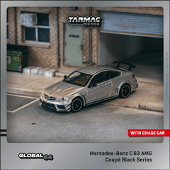 1/64 Tarmac Works Mercedes-Benz C 63 AMG Coupe Black Series Silver Metallic GLOBAL64