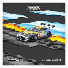 1/64 Tarmac Works Mercedes-AMG GT3 Nï¿½rburgring 24h 2020 (Black/Yellow/Blue) T64-062-20NUR02