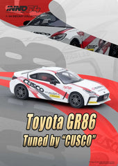 1/64 Inno64 Toyota GR86 Tuned by Cusco White